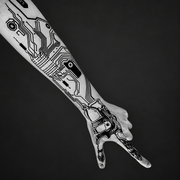 Cyberpunk Forearm Tattoo