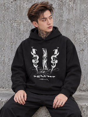 Sweat à capuche Y2K esthétique pour homme