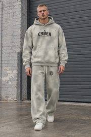 Oversize'owa postrzępiona bluza sun faded