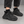 Fekete platformos sneaker
