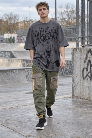 Safari stila techwear bikses