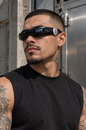 Okulary cyberpunk Laser Visor