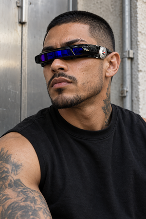 Okulary cyberpunk Laser Visor