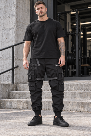 Pantalones Cargo Paracaidista Techwear