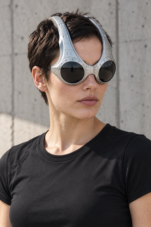 Cyberpunk-briller med alien-goggles