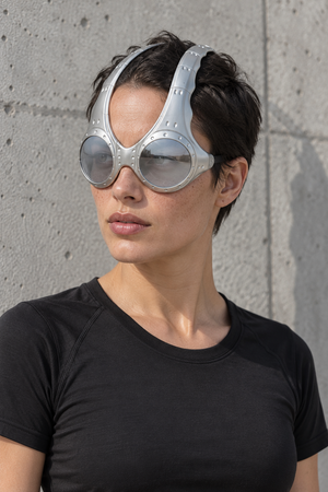 Cyberpunk-briller med alien-goggles