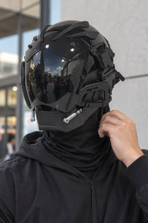 Red Ring Cyberpunk Mask