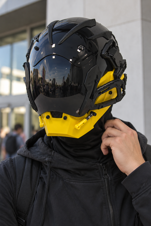 Red Ring Cyberpunk Mask