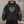 Dark Angel Y2K Hoodie – Black Gray Heart Cross – front view on model