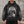 Dark Angel Y2K Hoodie – Black Kneeling Angel – front view on model