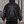 Tribal Emblem Y2K Hoodie – Black – back view on model