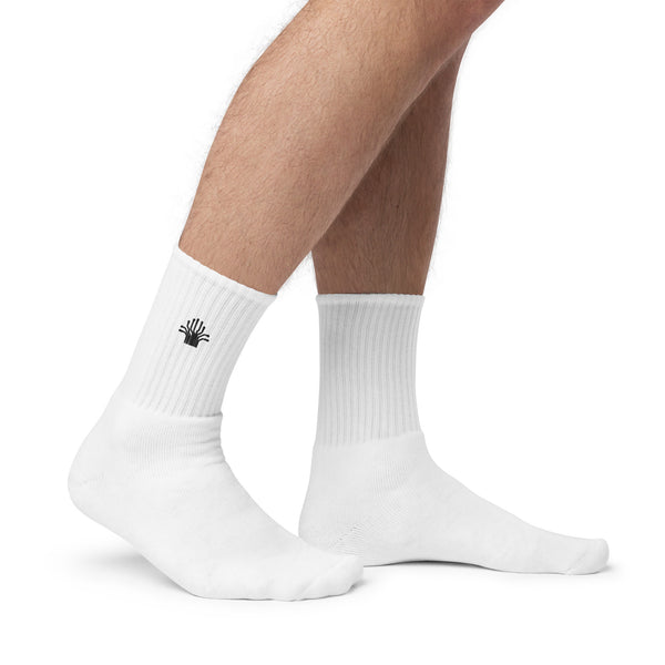 Cyber White and Black Socks