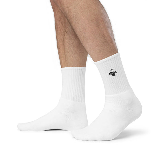 Cyber White and Black Socks