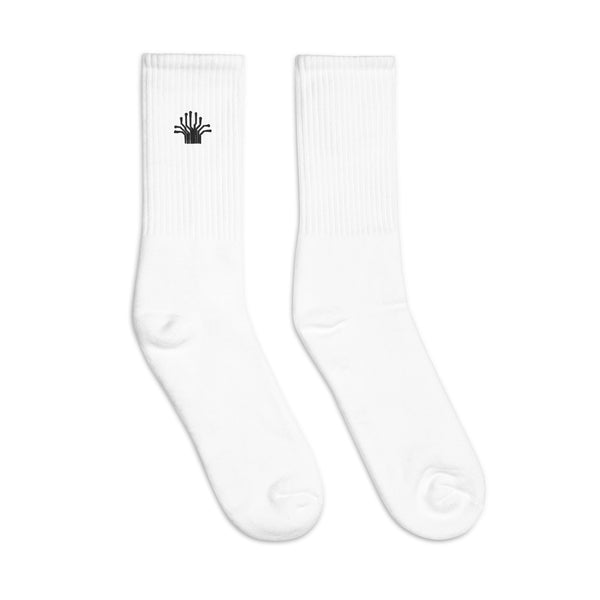 Cyber White and Black Socks