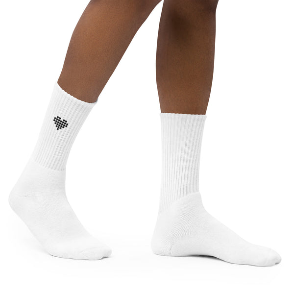 Cyber White Comfort Socks