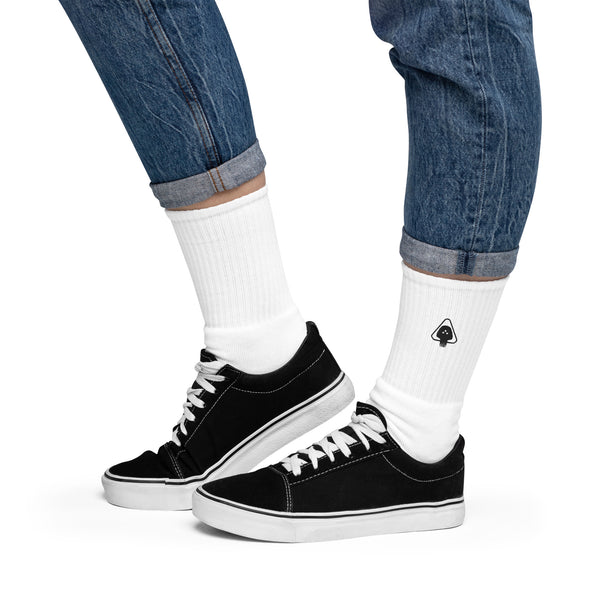 Cyber White Fashion Socks