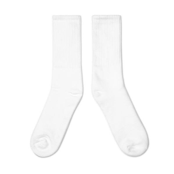 Cyber White Fashion Socks