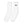Cyber White Socks Long - product view on white background