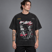 T-shirt graphique noir vintage Y2K