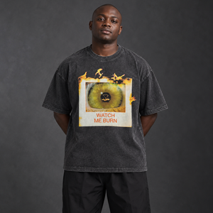 Camiseta gráfica del ojo quemado Y2K