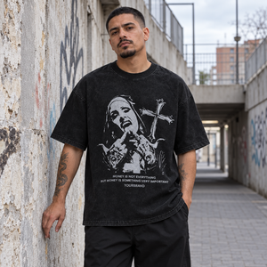 Y2K オーバーサイズ クロスTシャツ