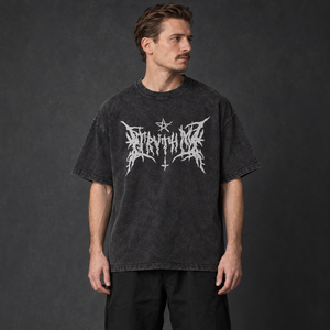 Y2K Baggy T-skjorter med stjernetrykk