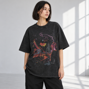 Tricou Y2K Oversize cu Graffiti