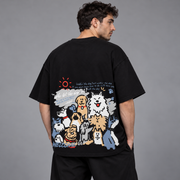 Baggy krekls Y2K ar suņu apdruku