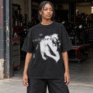 Half Face Graphic Y2K Tees