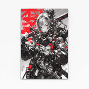 Cybernetic Warrior Cyberpunk Art