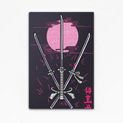 Lame éclipse d'art cyberpunk