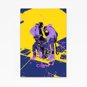Cyberpunk Art Futuristic Neon Wall