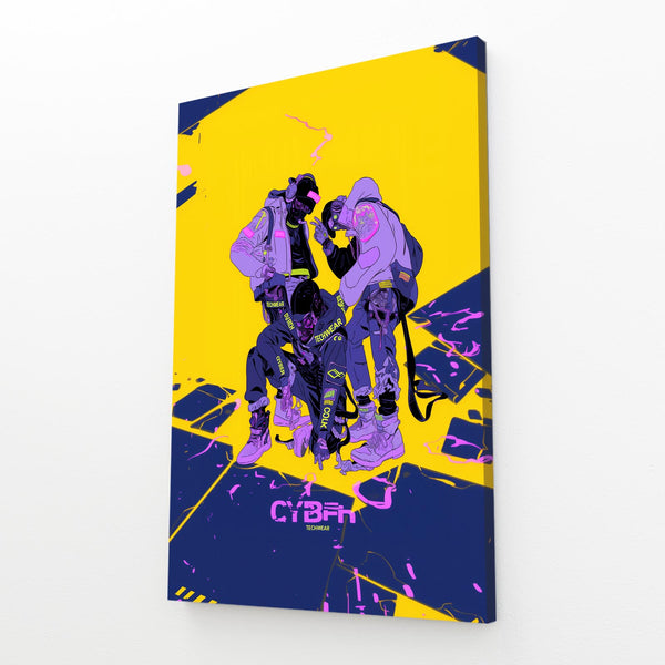 Cyberpunk Art Futuristic Neon Wall | CYBER TECHWEAR®