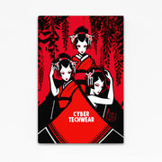 Cyberpunk Art Geisha Trinity