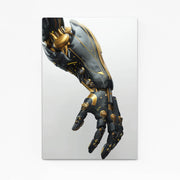 Cyberpunk Art Goldener Griff