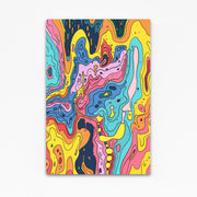 Cyberpunk Art Liquid Waves