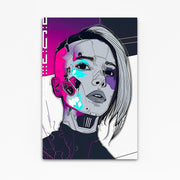Cyberpunk Art Neon-Cyborg