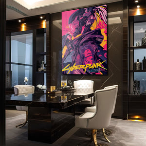 Cyberpunk Art Neon Ronin | CYBER TECHWEAR®