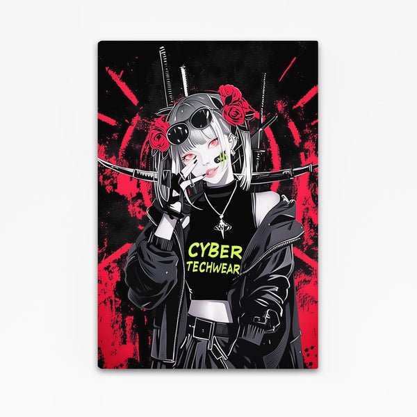 Cyberpunk Art Neon Samurai | CYBER TECHWEAR®