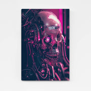 Crâne néon Cyberpunk