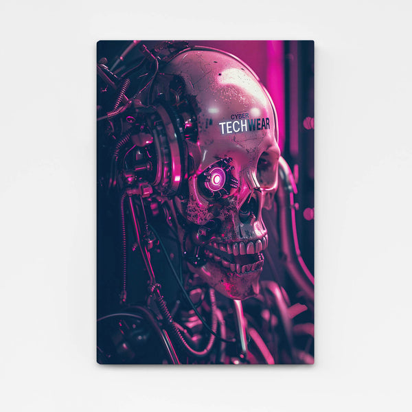 Cyberpunk Art Neon Skull | CYBER TECHWEAR®