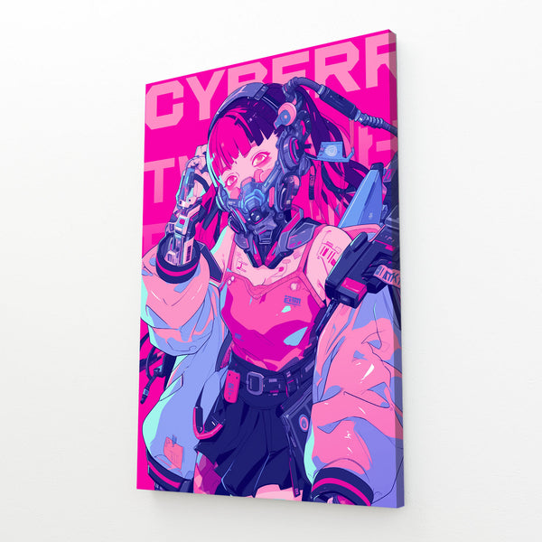 Cyberpunk Art Neon Valkyrie | CYBER TECHWEAR®