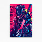 Cyberpunk Art Samurai Warrior