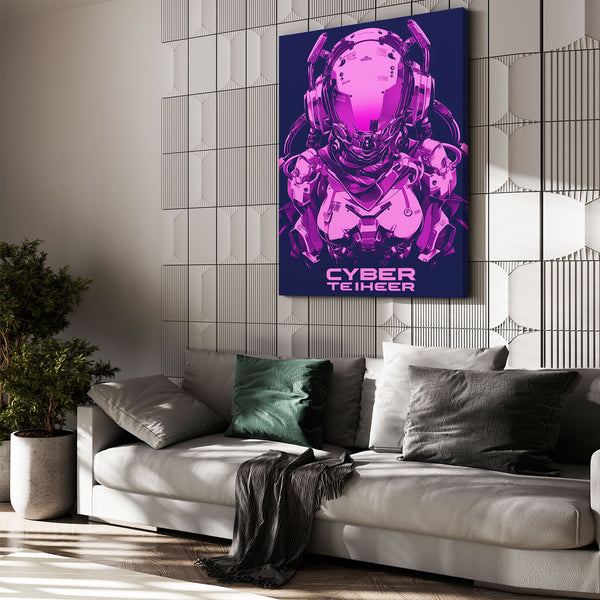 Cyberpunk Art Violet Sentinel | CYBER TECHWEAR®