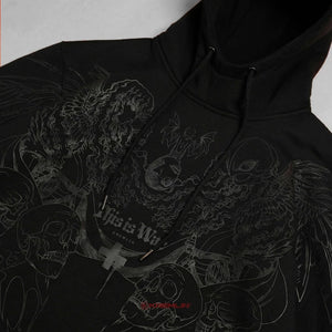 cyberpunk black hoodie