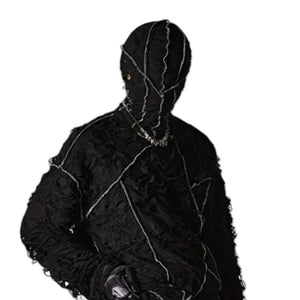 Cyberpunk Black Mask - product view on white background