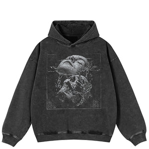 Cyberpunk Black Y2k hoodie