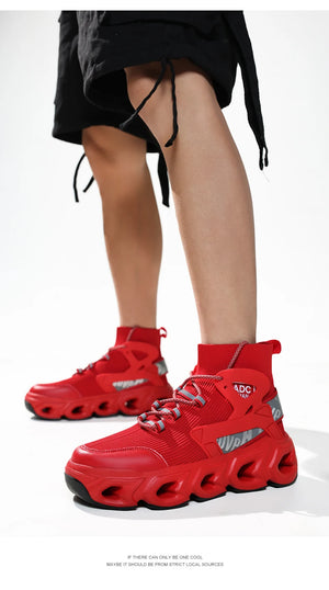 Cyberpunk Blade Chunky Sneakers - chunky blade-sole sneakers