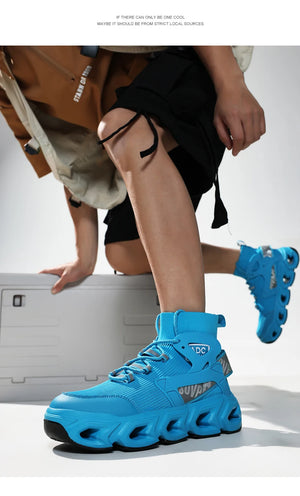 Cyberpunk Blade Chunky Sneakers - chunky blade-sole sneakers