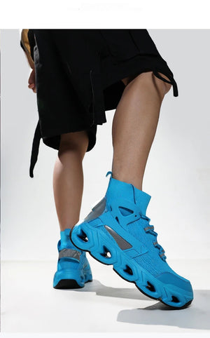 Cyberpunk Blade Chunky Sneakers - chunky blade-sole sneakers